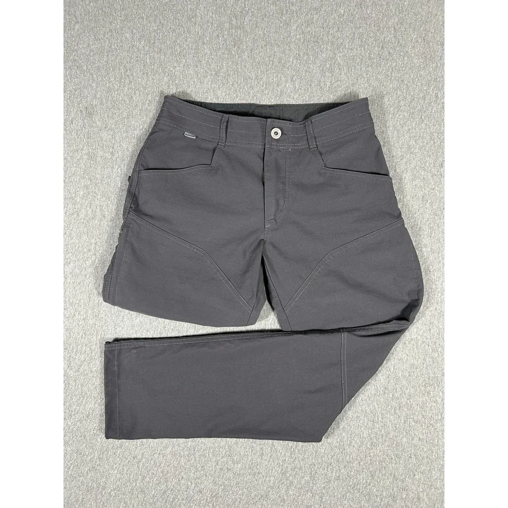 Kuhl Radikl Men's Hiking Pants 30x30 Gray Articulated Stretch Outdoor Gorpcore